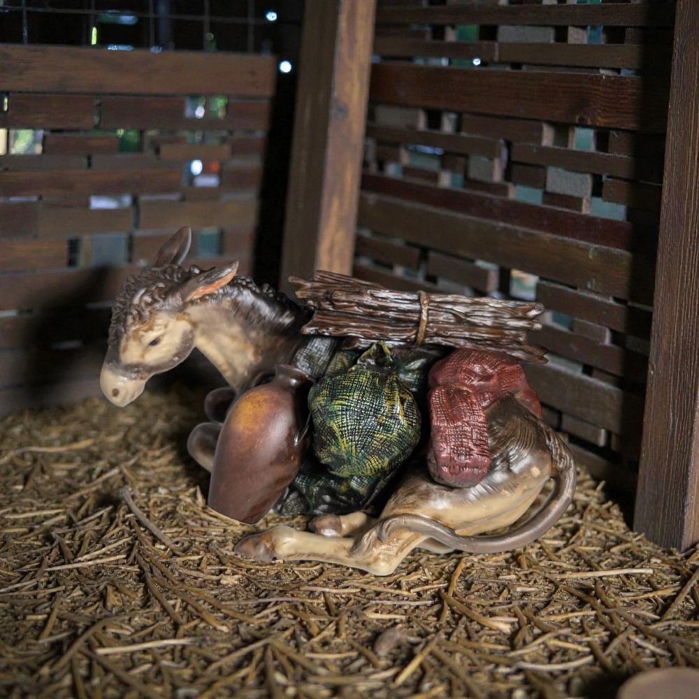 Christmas Grandeur Noel Nativity Donkey Replacement Hand Painted 1999 N0094‎